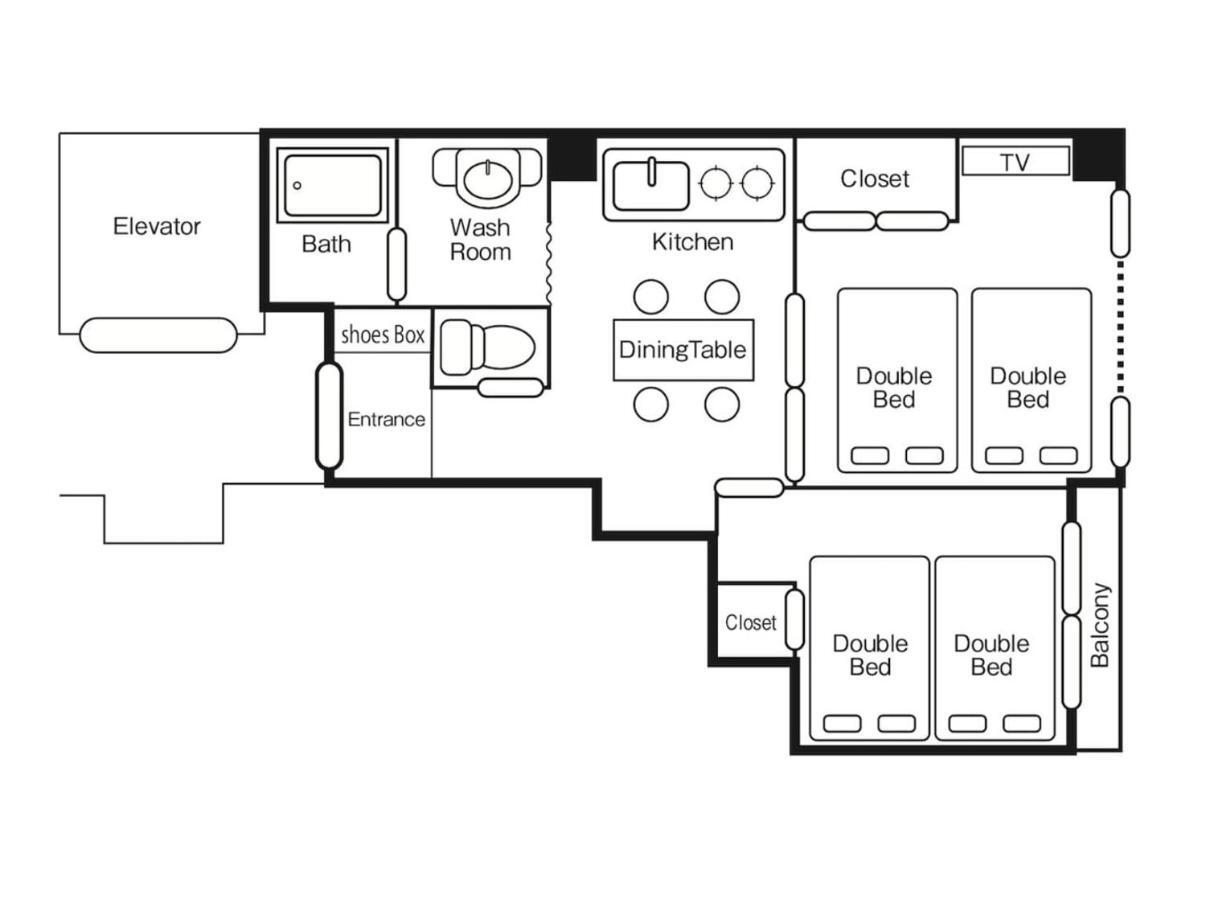 Ferienwohnung EG31 Elizabeth Garden Ōsaka Exterior foto